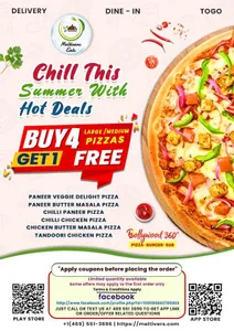 Special Buy 4 Large Get 1 Large Pizaa