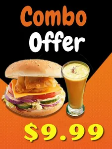 Bollywood Burger Special Combo Offer